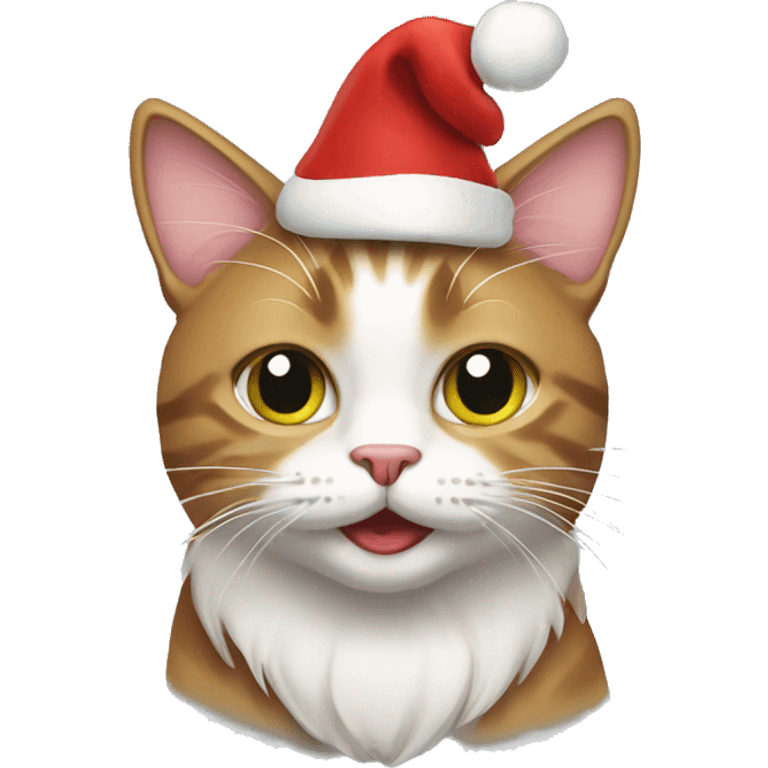 Christmas cat emoji