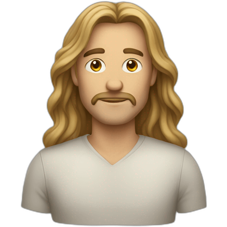 a man with long hair emoji