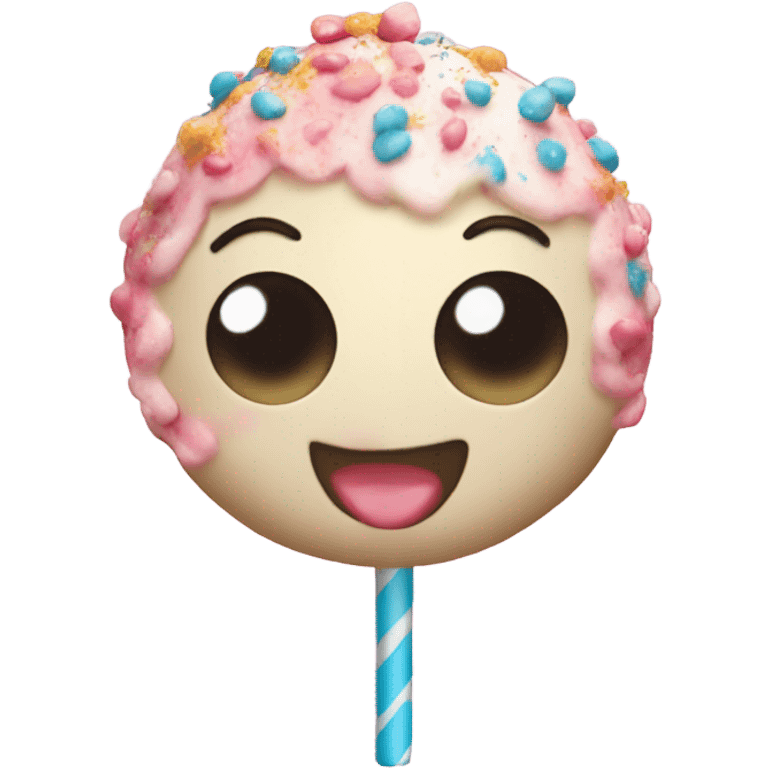 Birthday cake cake pop emoji