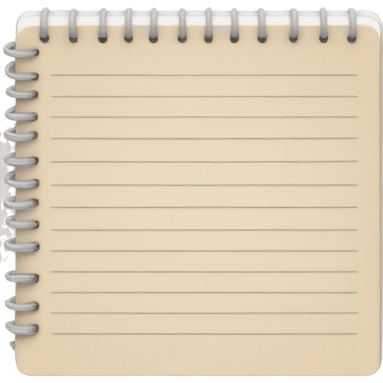 small beige notebook
 emoji