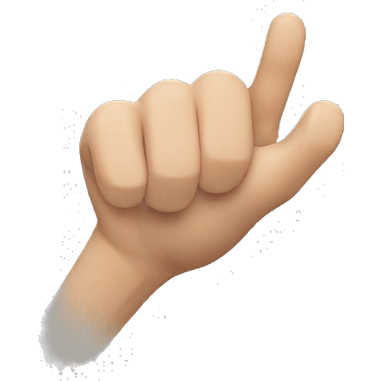 a climber's thumb, pointing down emoji