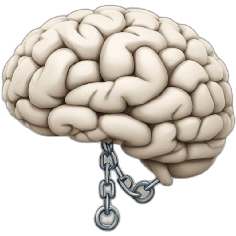 chained brain emoji