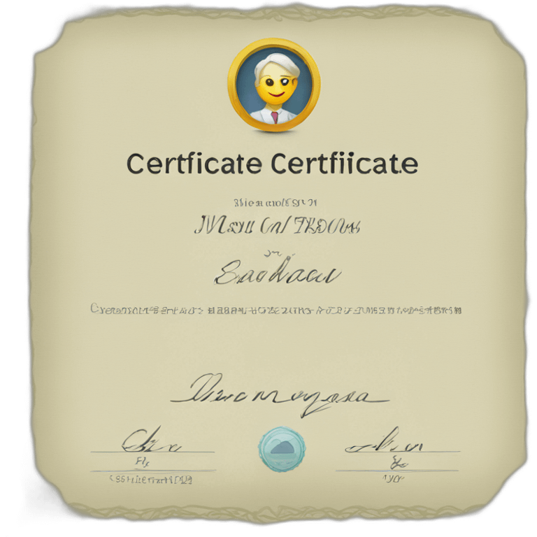 members certificate emoji