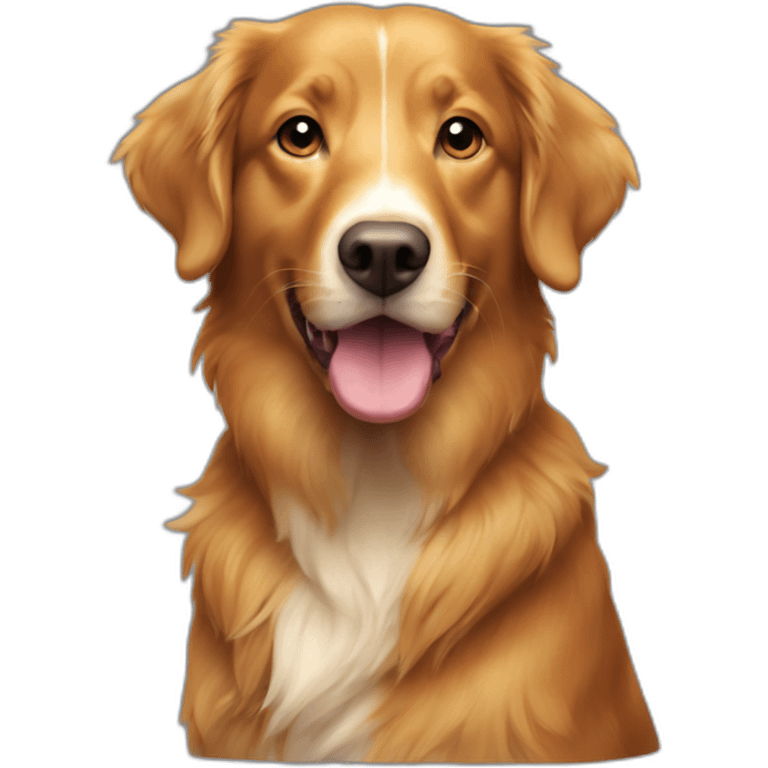 Duck tolling retriever emoji