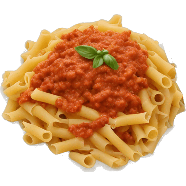 Plate of pasta bolognese  emoji