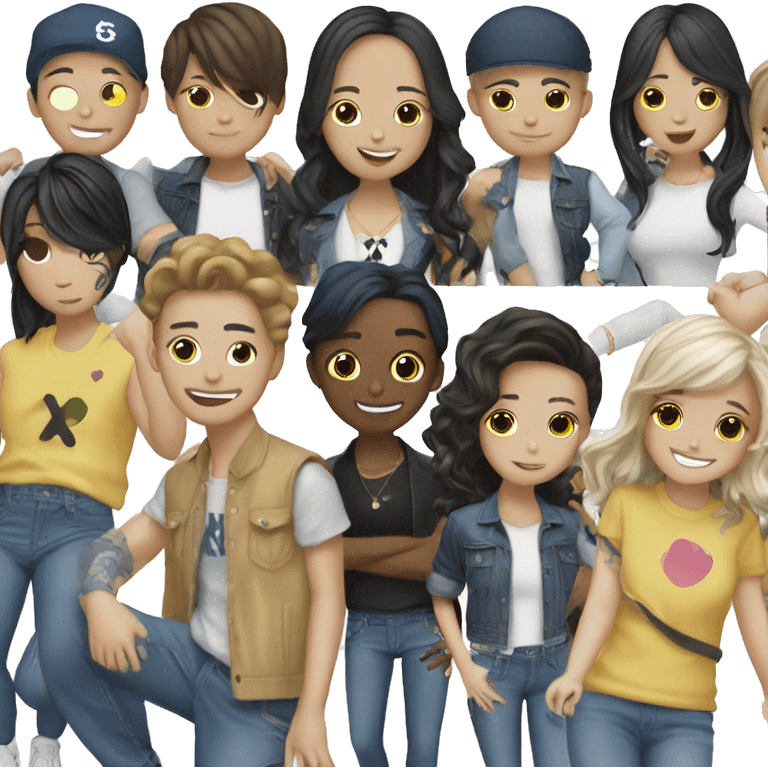 The K-pop group ‘Newjeans’ emoji