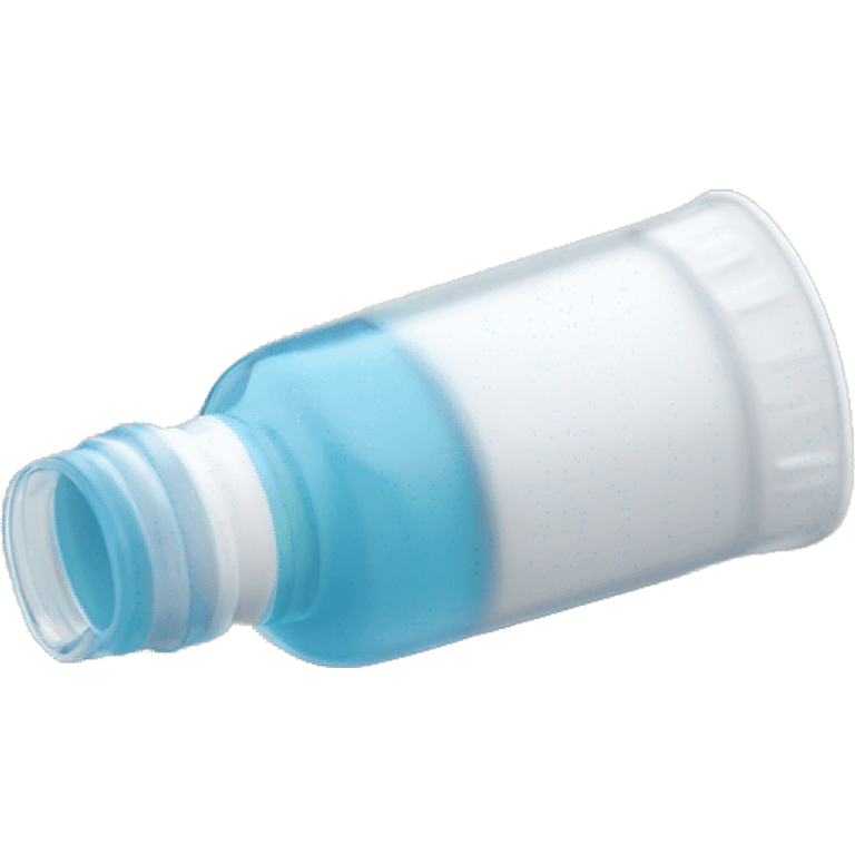 nasal spray mist glass bottle bottom plastic cap emoji