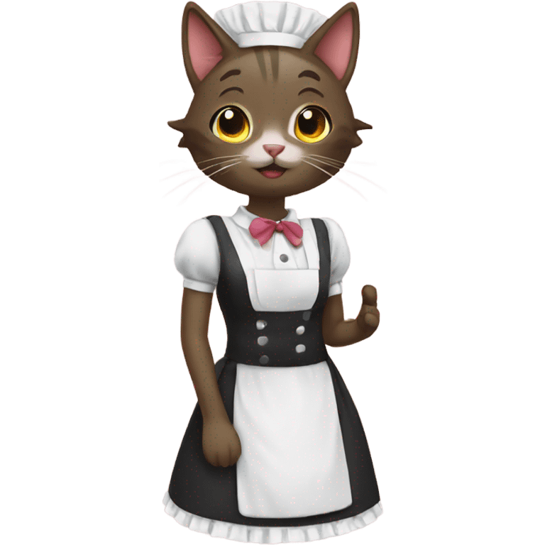 Cat maid emoji