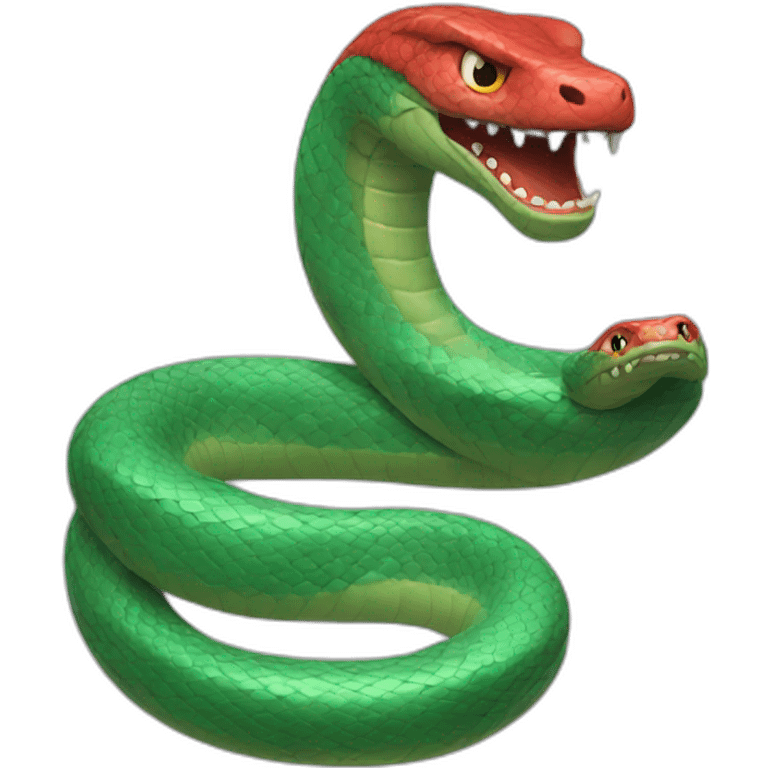 Serpent rouge emoji