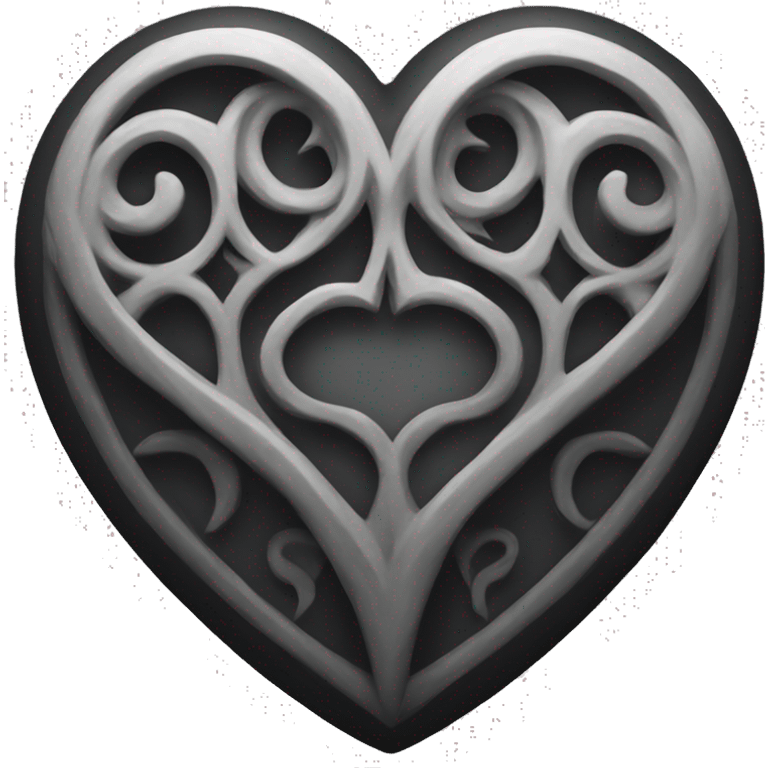 Gothic heart  emoji