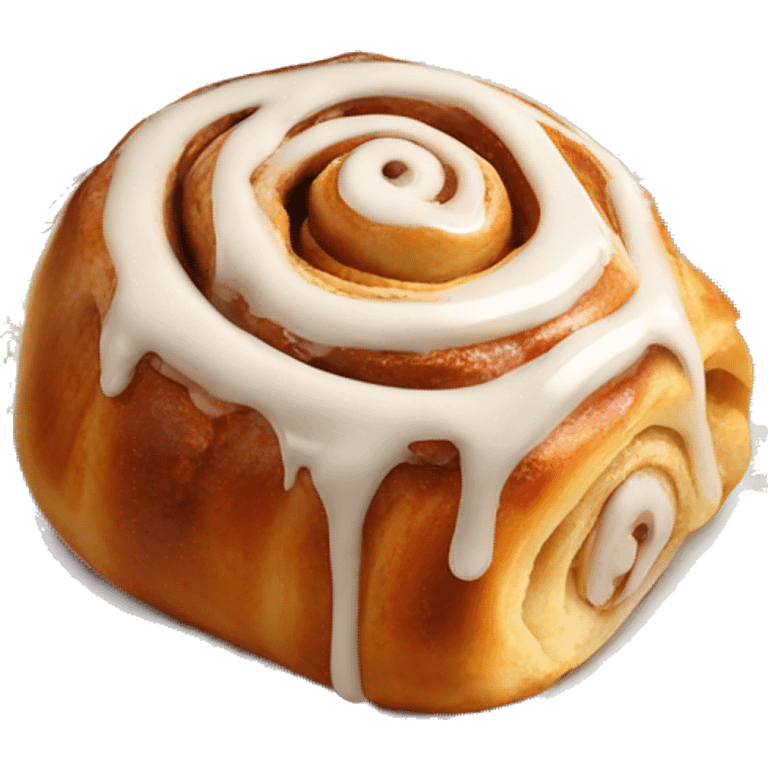 cinnamon roll on Rococo plate emoji