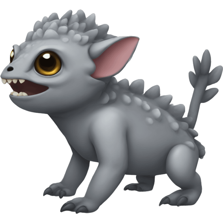 Grey oxolotl  emoji