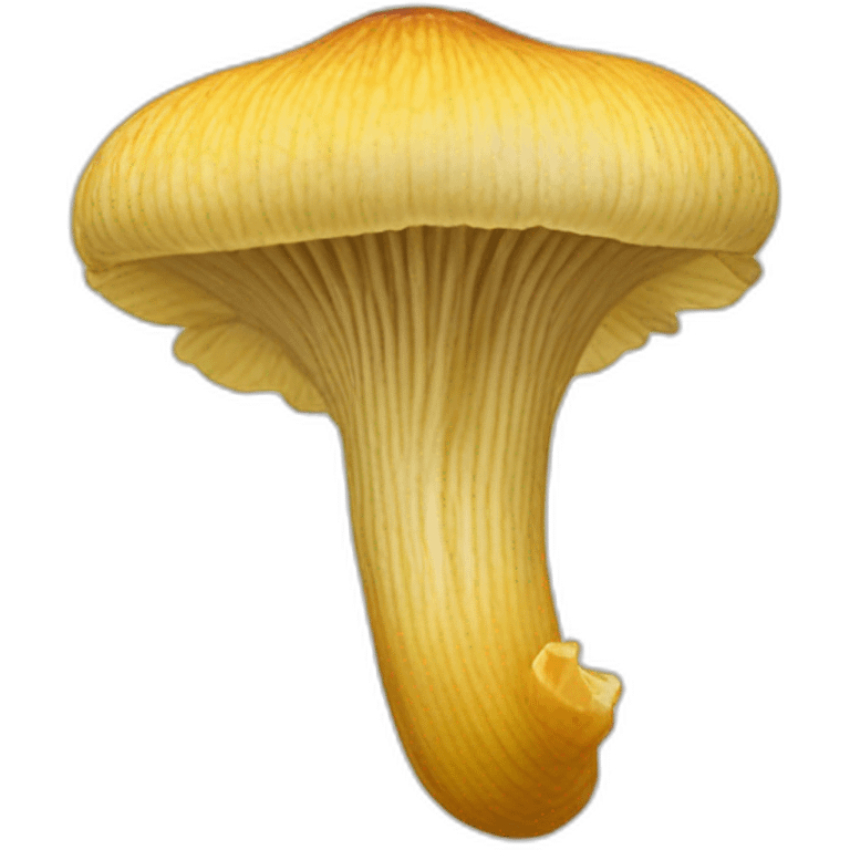 Zoom on One specimen of Cantharellus cibarius emoji