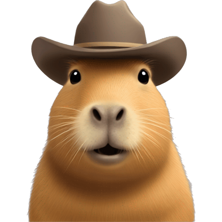 Capybara  with a cowboy hat emoji