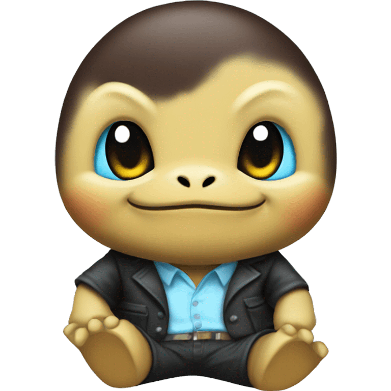 Create a cute gangster squirtle  emoji