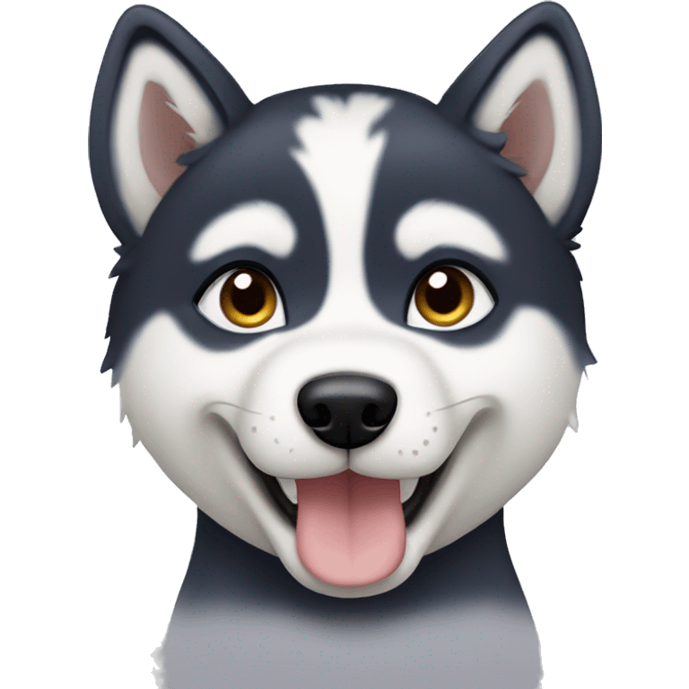 Husky puppy emoji