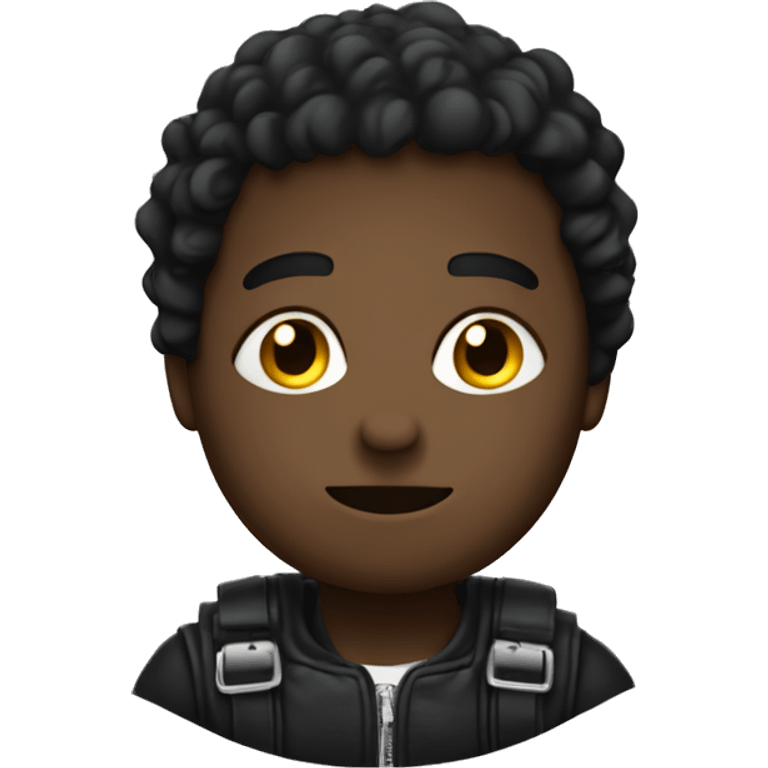 garcon noir avec des locks  emoji