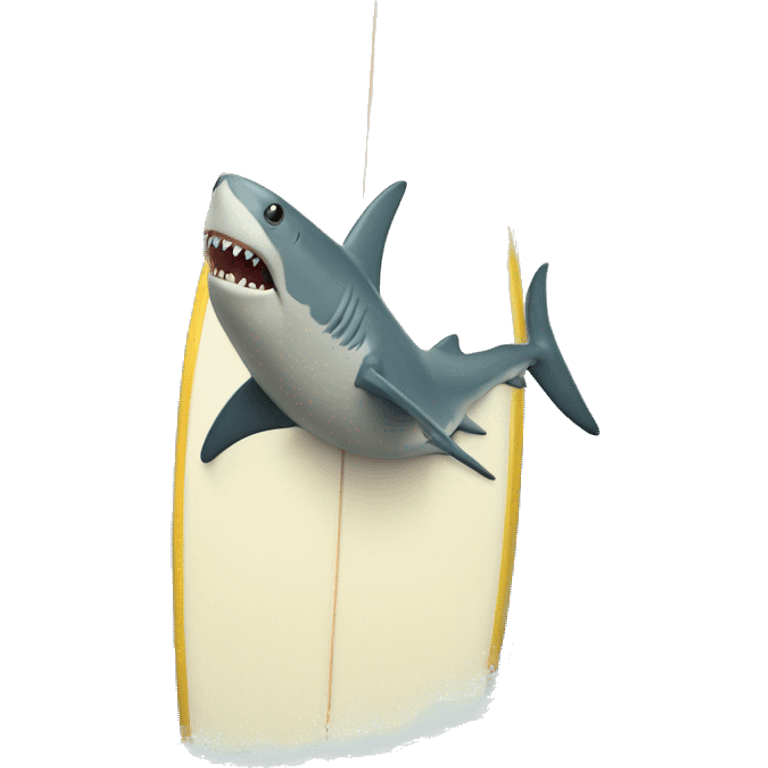 shark on surfboard emoji