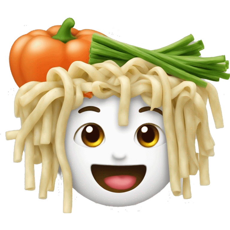 noodles with vegetables emoji