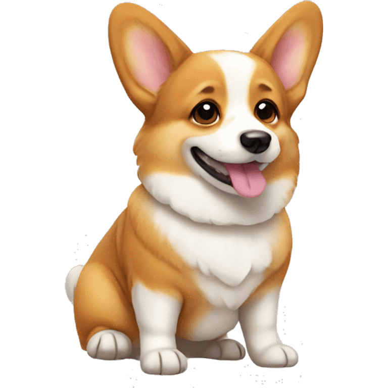 Cute corgi emoji