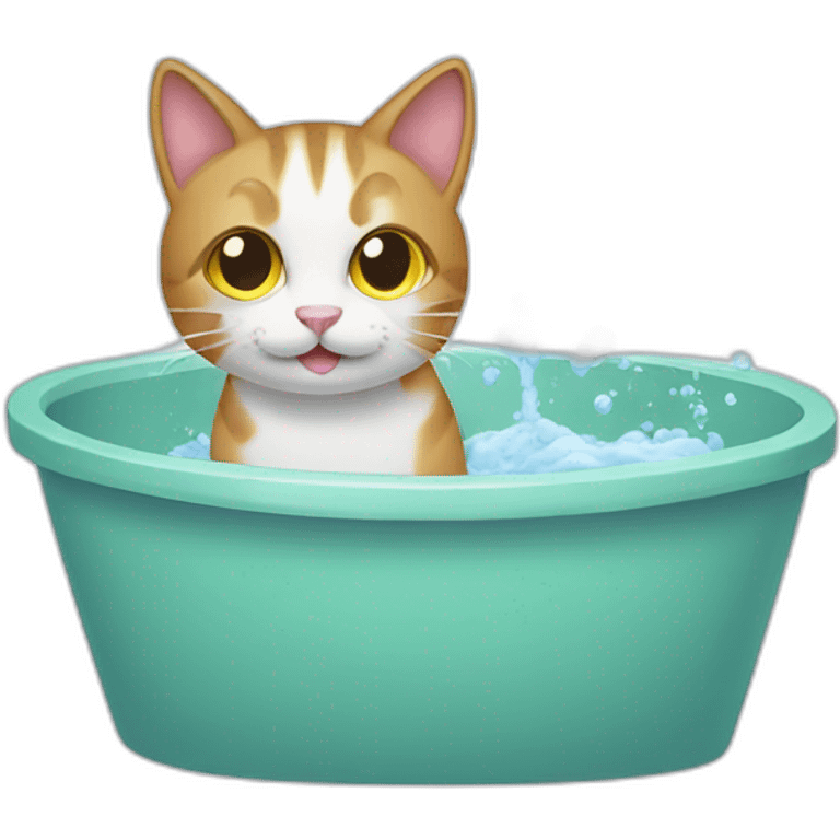 cat wash emoji