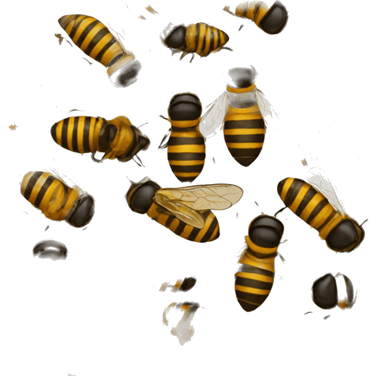 Bees emoji