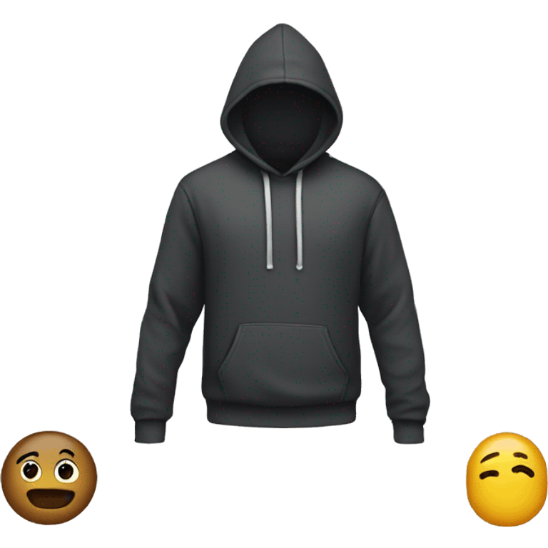 hoodie and aipods emoji