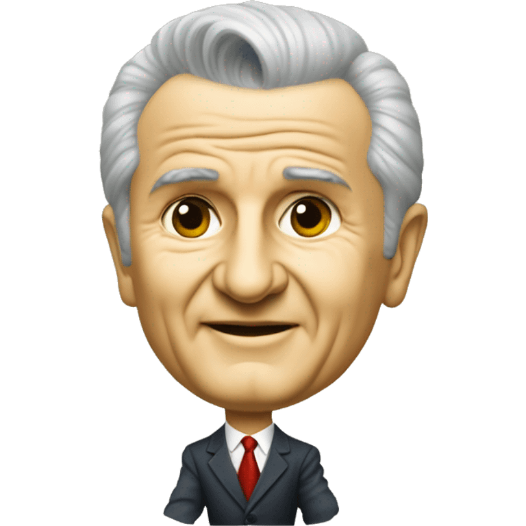 Nicolae Ceausescu playing a game emoji