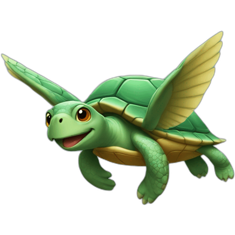 flying turtle emoji