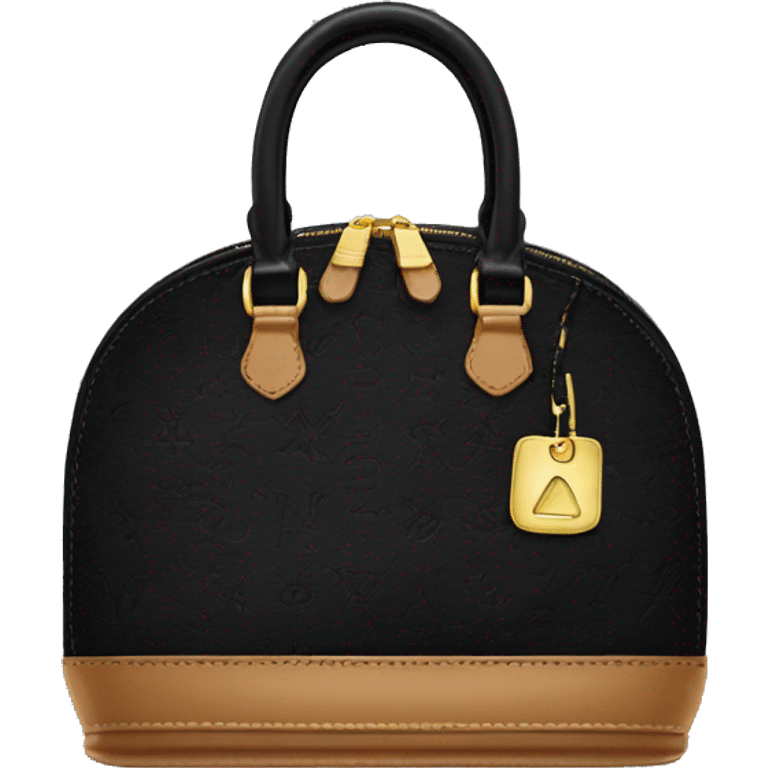 black louis vutton purse  emoji