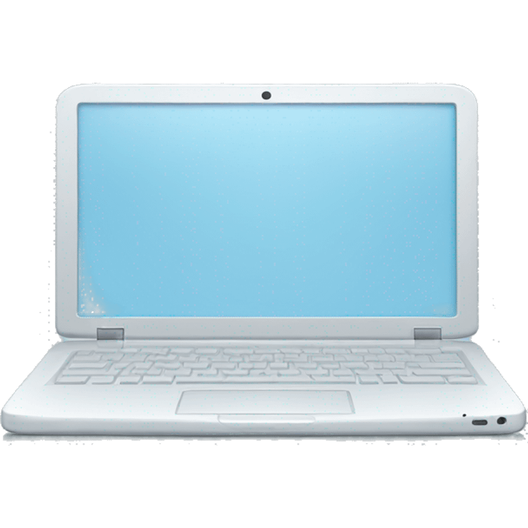 pale blue laptop emoji