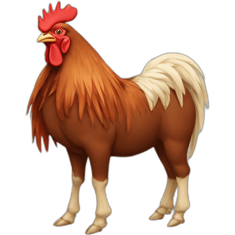 Rooster donkey  emoji