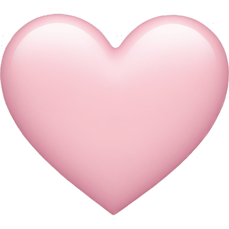 Pastel pink heart emoji