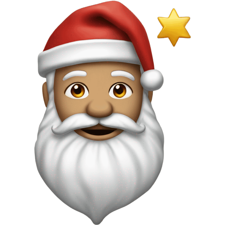 Santa with a star of david tattoo emoji