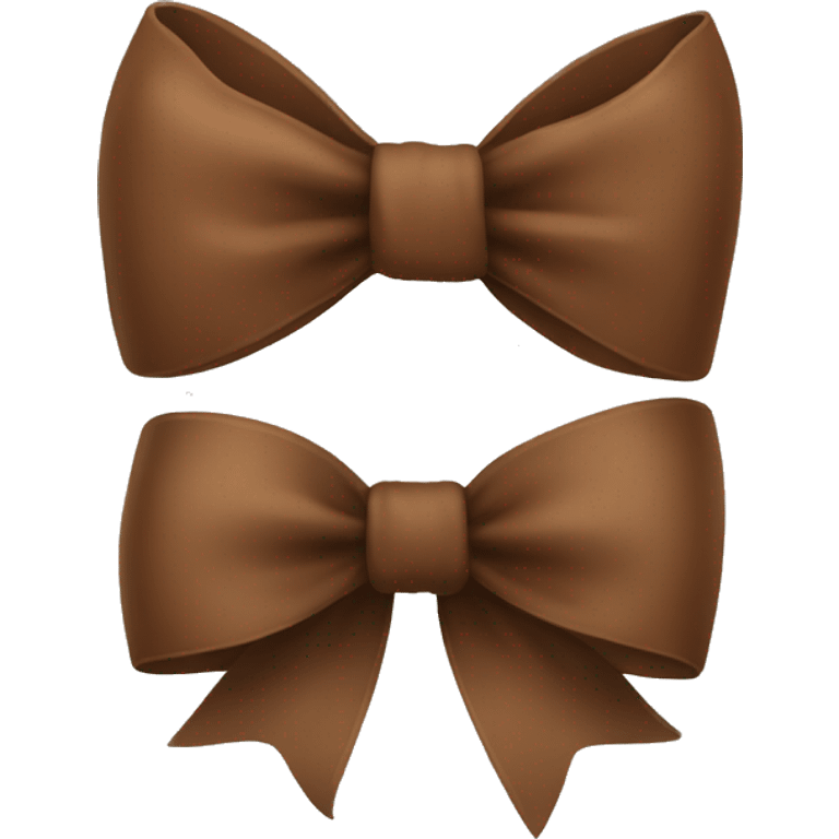 Brown bow emoji