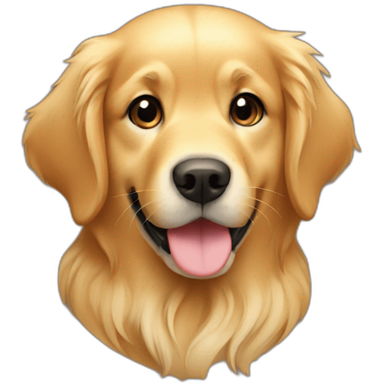 Cute little Golden Retriever emoji