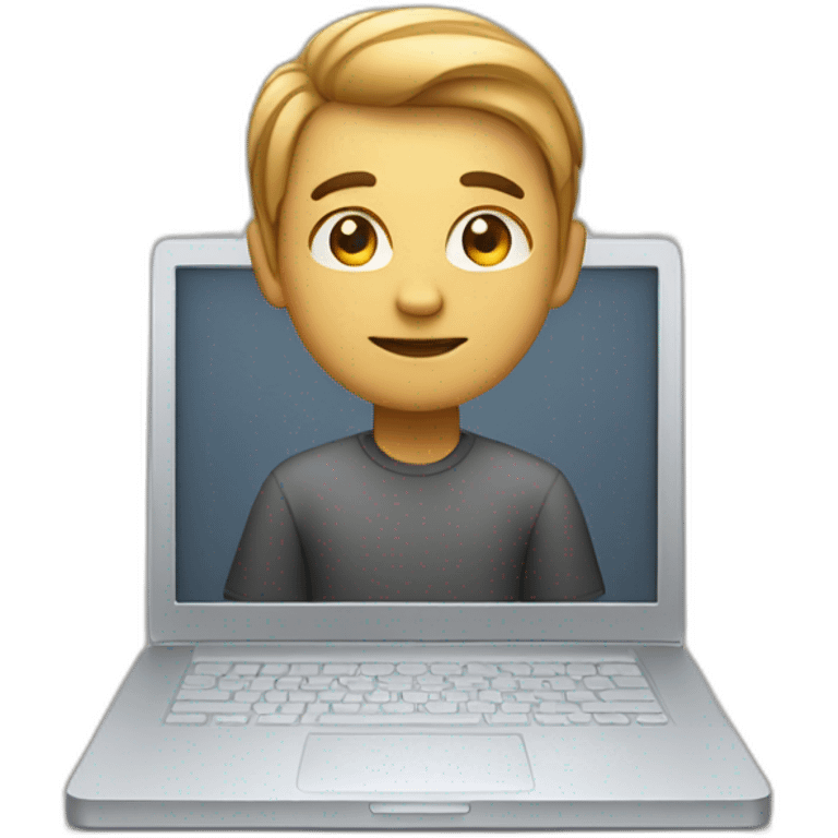 developer on mac laptop emoji