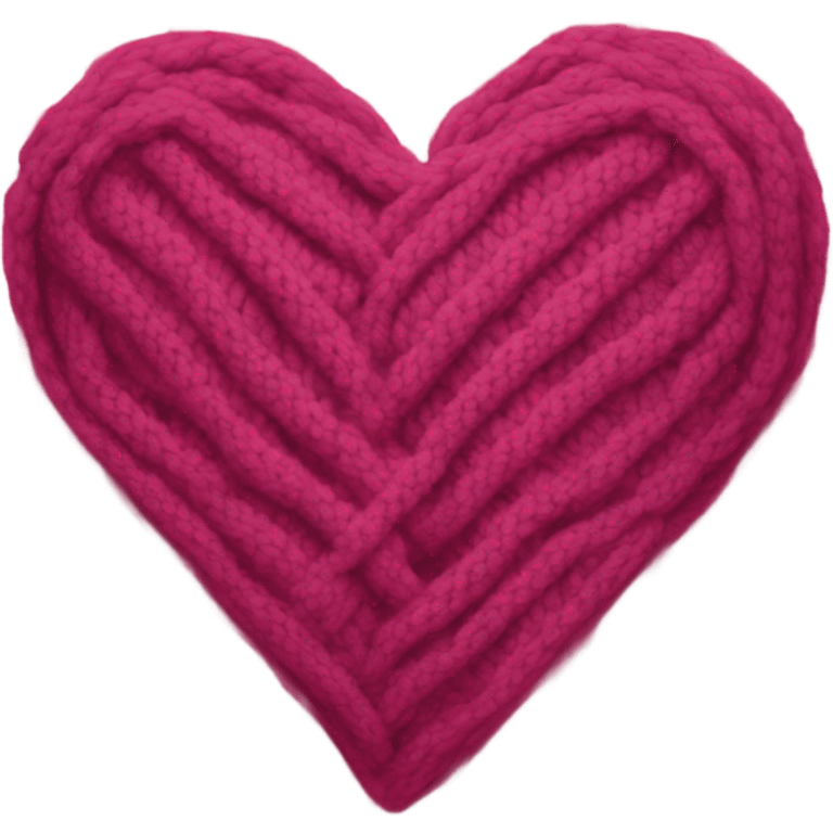 Knit scarf heart emoji