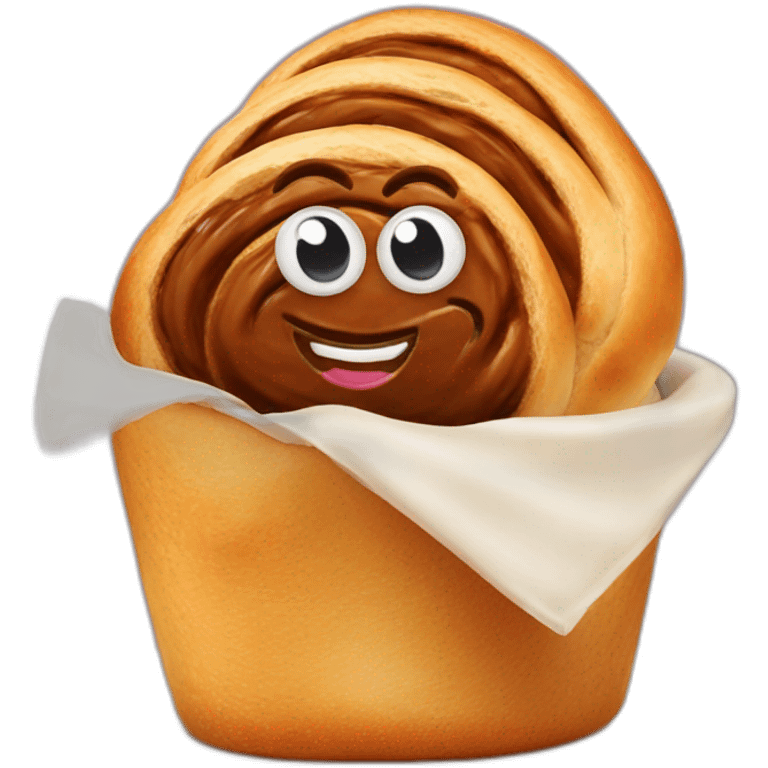 French pain au chocolat emoji