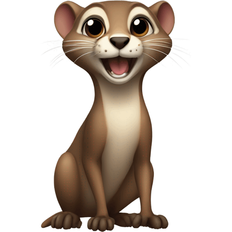 Weasel being sneaky emoji