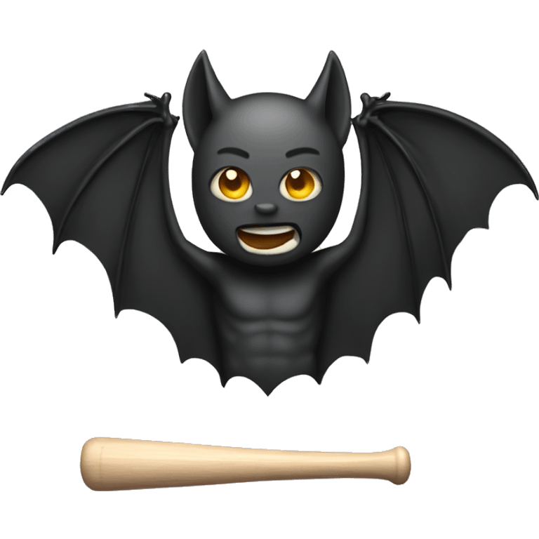 My emoji with bat emoji