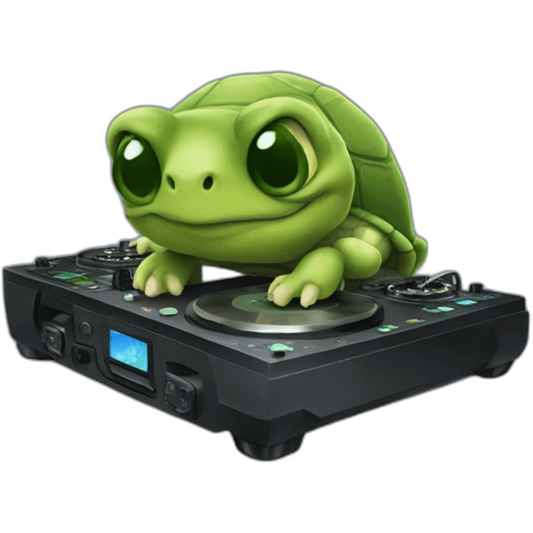 dj turtle emoji