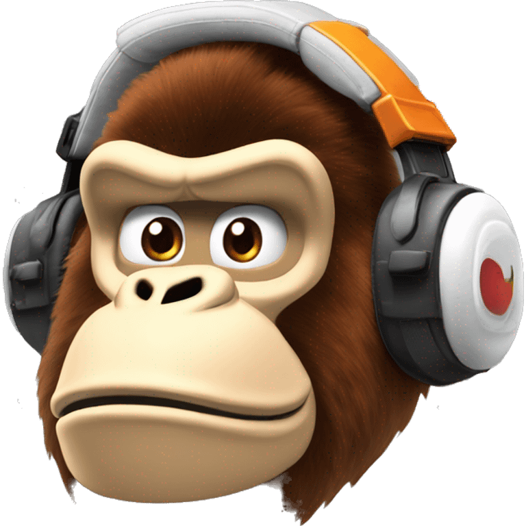 Donkey kong casque Apple sur la tête emoji