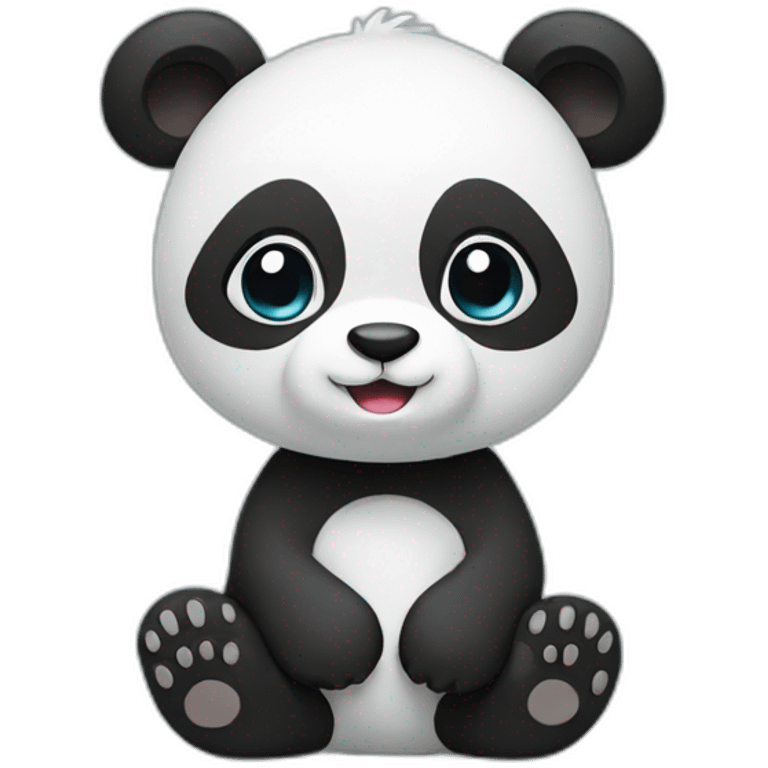 Panda-different color emoji