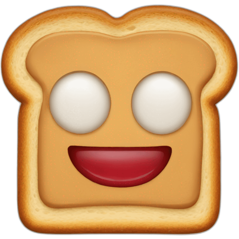 Toast Peanut butter with jam emoji