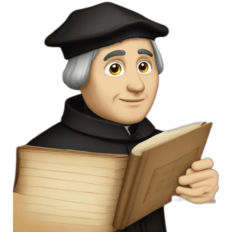 Martin Luther reformer 95 Theses emoji