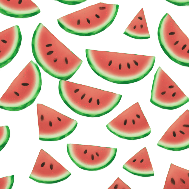 Watermelon face emoji