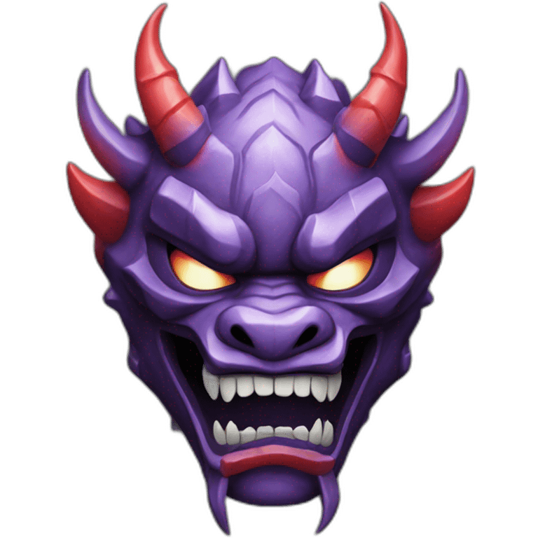 oni crystal dragon japanese mask emoji