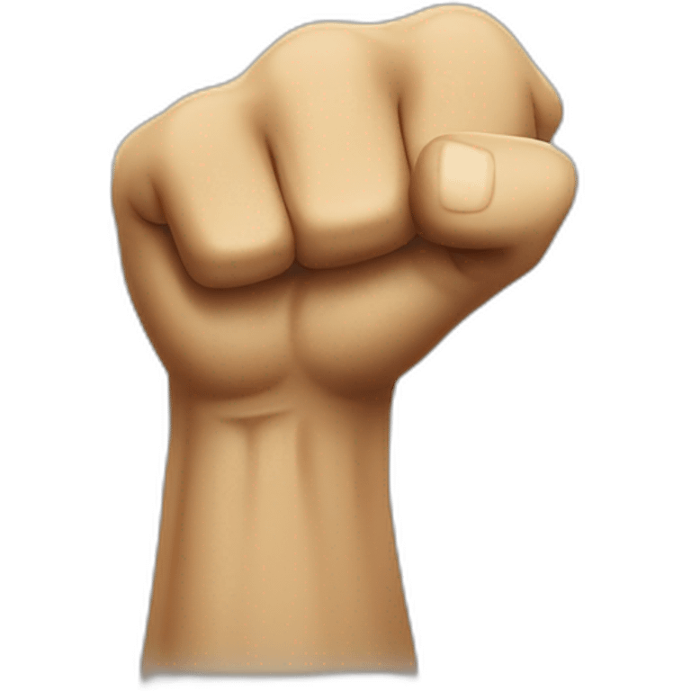 Angry shaking fist emoji