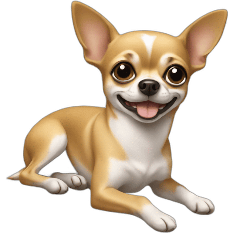 chihuahua typing emoji